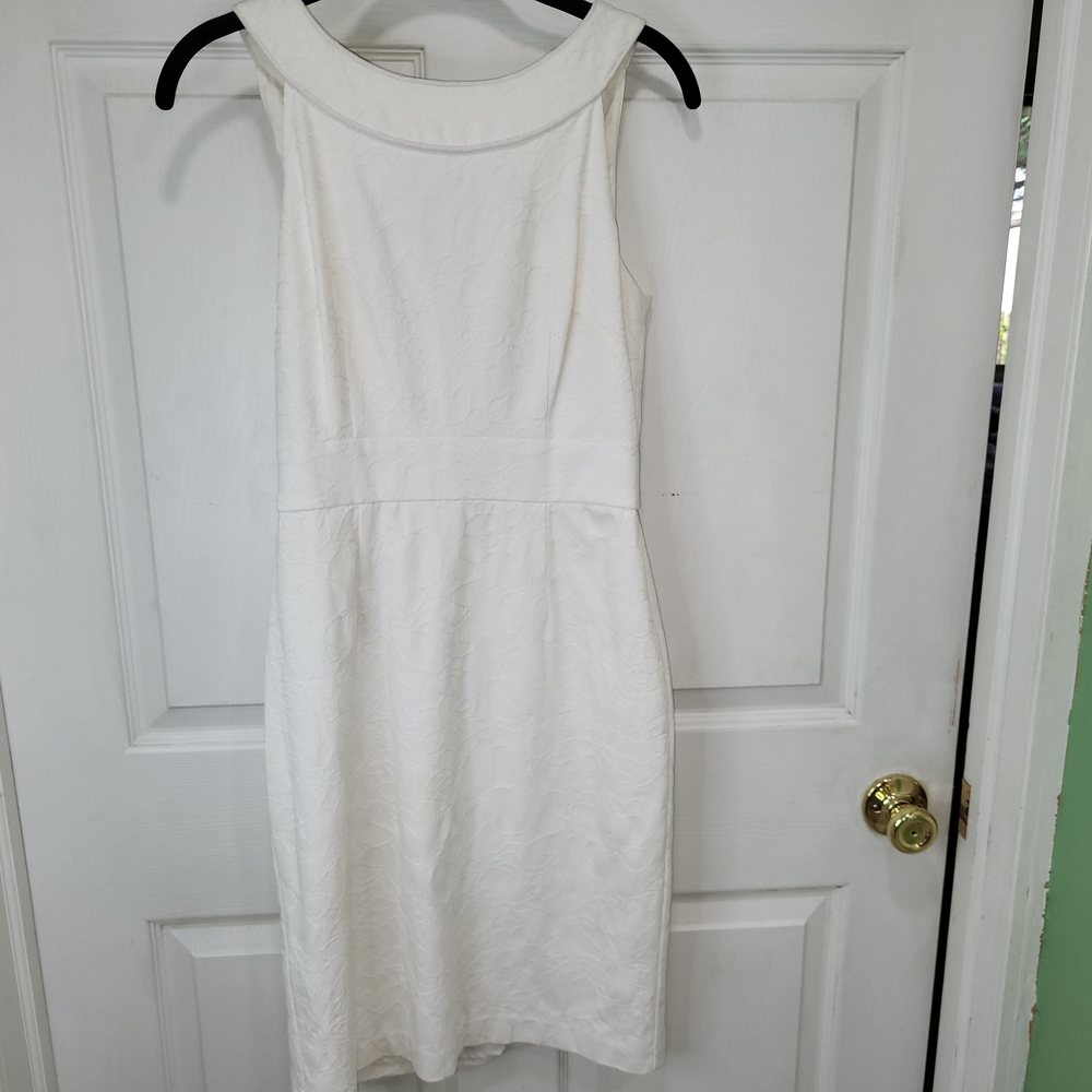 NEW White House Black Market White Sleeveless Dress